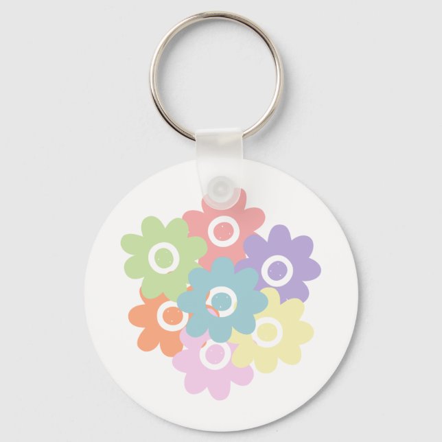 Spring Wildflowers Key Ring (Front)