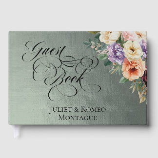 Spring Wildflowers - Sage Guest Book