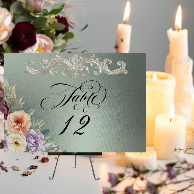 Spring Wildflowers - Sage Table Number (Creator Uploaded)
