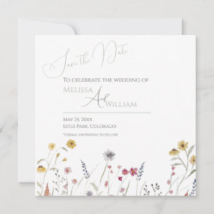Spring Wildflowers Save The Date