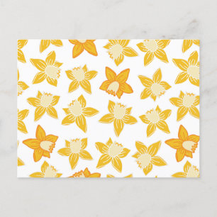 Spring Yellow Daddodil Postcard