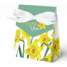 Spring yellow daffodils art thank you gift