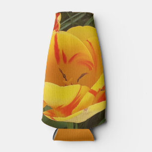 Spring Yellow Tulips Bottle Cooler
