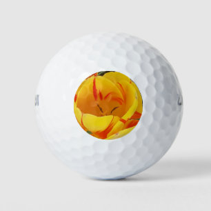 Spring Yellow Tulips Golf Balls