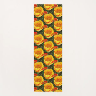 Spring Yellow Tulips Yoga Mat