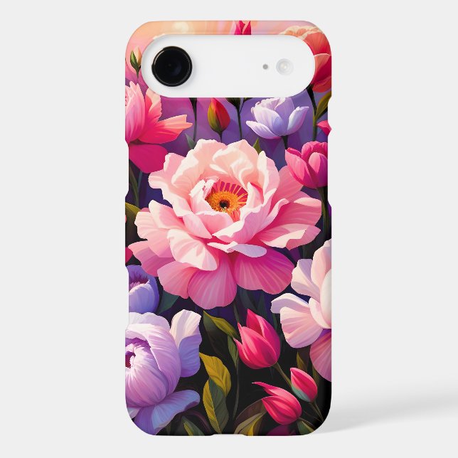 Spring Zen Sunrise Pink Blossom Garden  (Back)