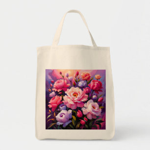 Spring Zen Sunrise Pink Blossom Garden Tote Bag