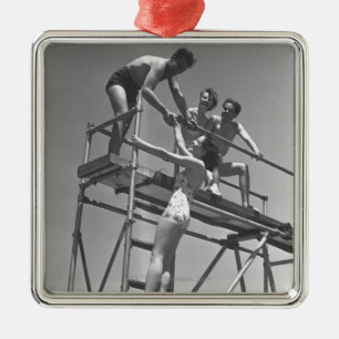 Springboard Metal Tree Decoration