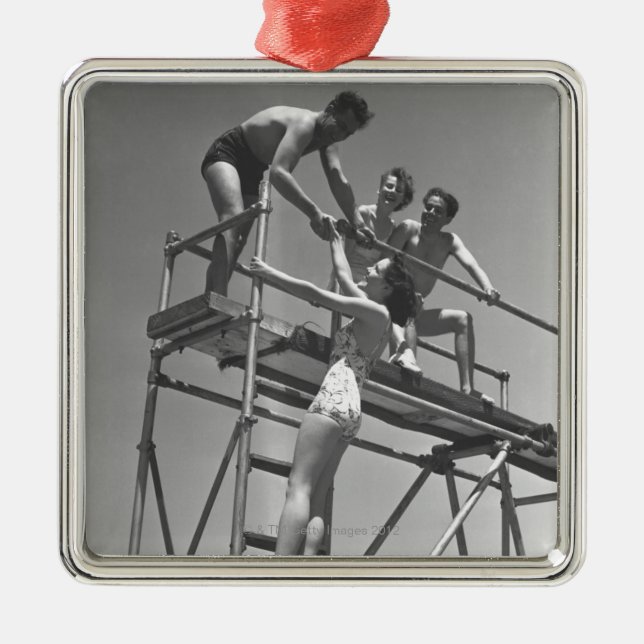 Springboard Metal Tree Decoration (Front)