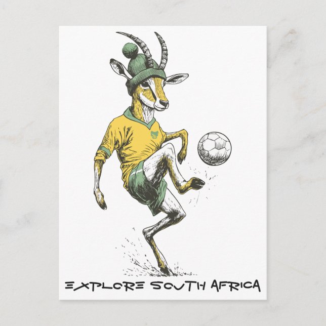 Springbok Star Striker Holiday Postcard (Front)