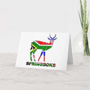 Springboks Rugby Birthday Card
