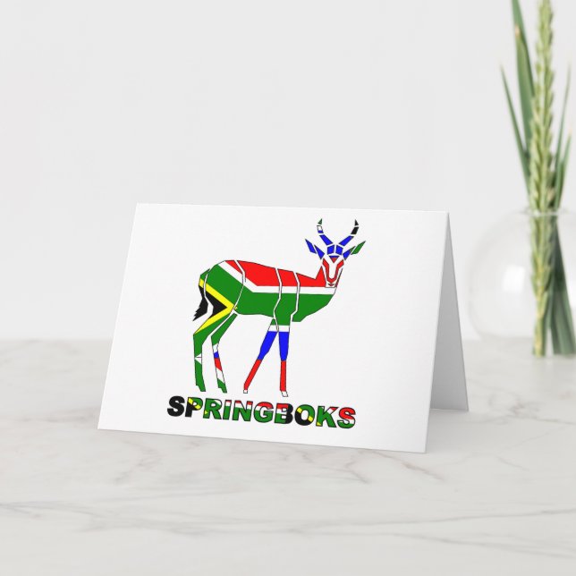 Springboks Rugby Birthday Card (Front)