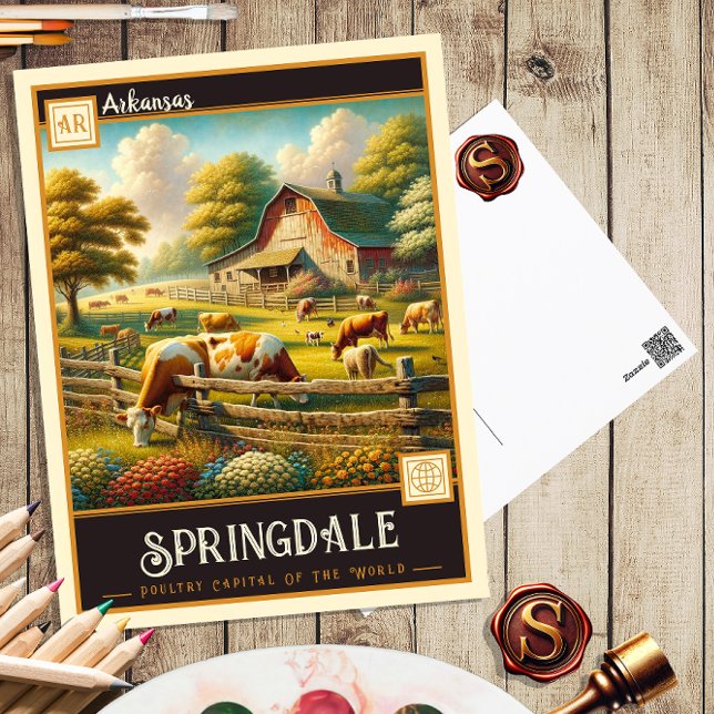 Springdale, Arkansas | Vintage Postcard (Creator Uploaded)