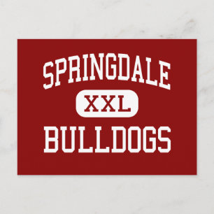 Springdale - Bulldogs - High - Springdale Arkansas Postcard