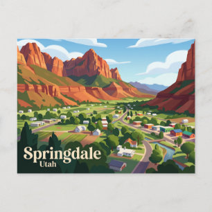 Springdale USA Postcard