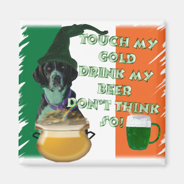 Springer Guard Leprechaun Magnet (Front)