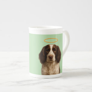 Springer Spaniel Angel / Devil bone china mug