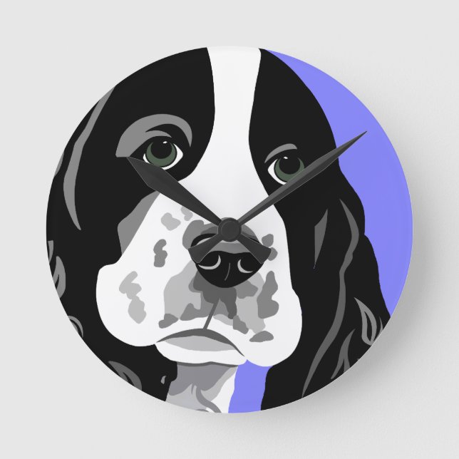 Springer Spaniel Art Clocks (Front)