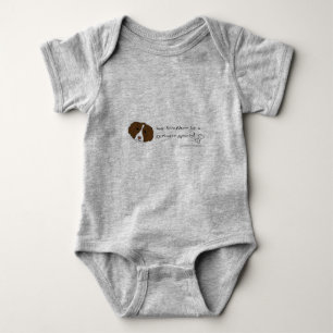springer spaniel baby bodysuit