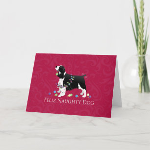 Springer Spaniel Christmas Design Holiday Card
