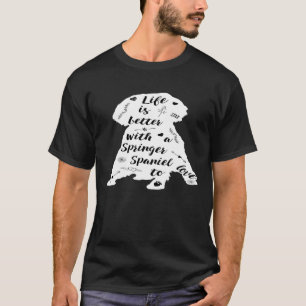 Springer Spaniel Design For Springer Spaniel Dog T-Shirt