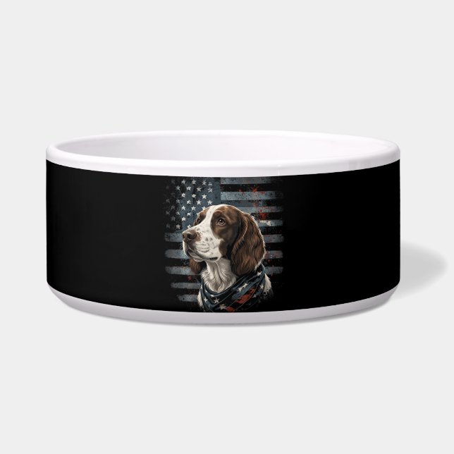 Springer Spaniel Dog American Flag (Front)