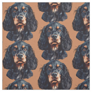 Springer Spaniel  Dog Fun Animal Art Fabric