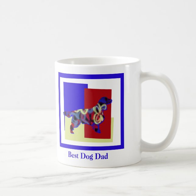Springer Spaniel Dog Silhouette TRBY Father’s Day  Coffee Mug (Right)