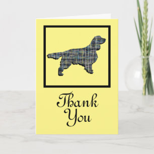 Springer Spaniel Dog Thank You Greeting Card
