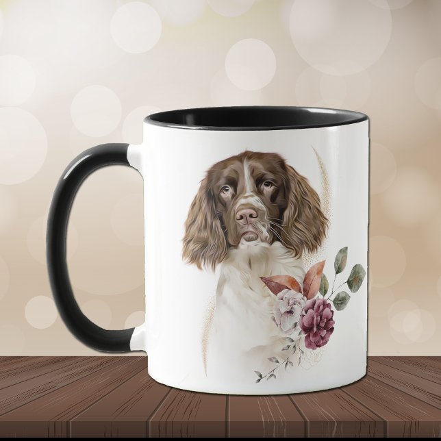 Springer Spaniel Dog Winter Bouquet Mug (Creator Uploaded)