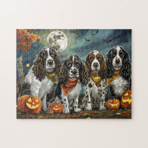 Springer Spaniel Halloween Spooky Jigsaw Puzzle