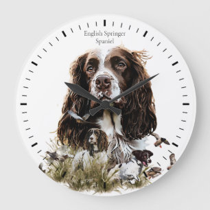 Springer Spaniel Large Clock