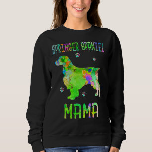 Springer Spaniel Mama Colourful Dog Mum Sweatshirt