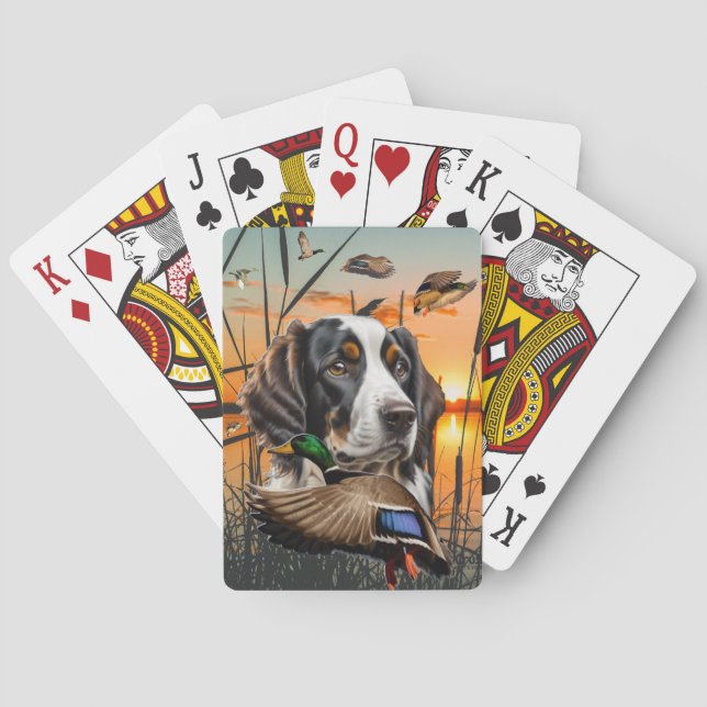 Springer Spaniel Playing Cards, Duck Hunting Playing Cards (Back)