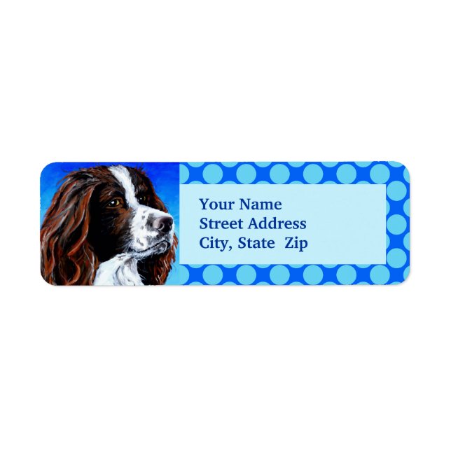 Springer Spaniel Return Address Label (Front)