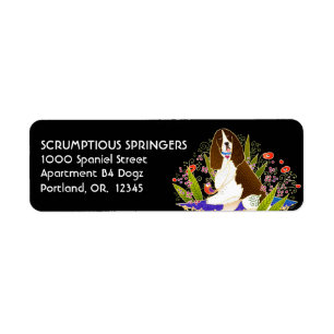 SPRINGER SPANIEL - Return Address Labels Customise