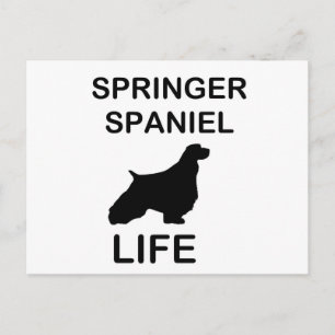 Springer Spaniel silo life Postcard