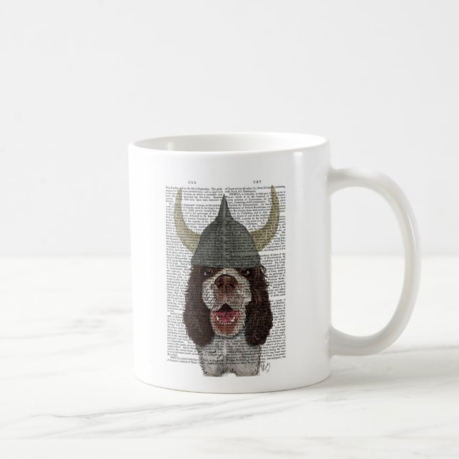 Springer Spaniel Viking Coffee Mug (Right)
