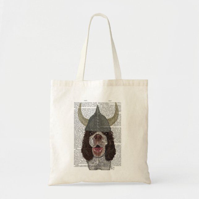 Springer Spaniel Viking Tote Bag (Front)