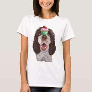 Springer Spaniel with Cupcake 2 T-Shirt