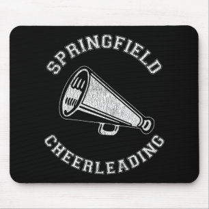 Springfield Cheer Distressed Retro 90's Cheerleade Mouse Pad