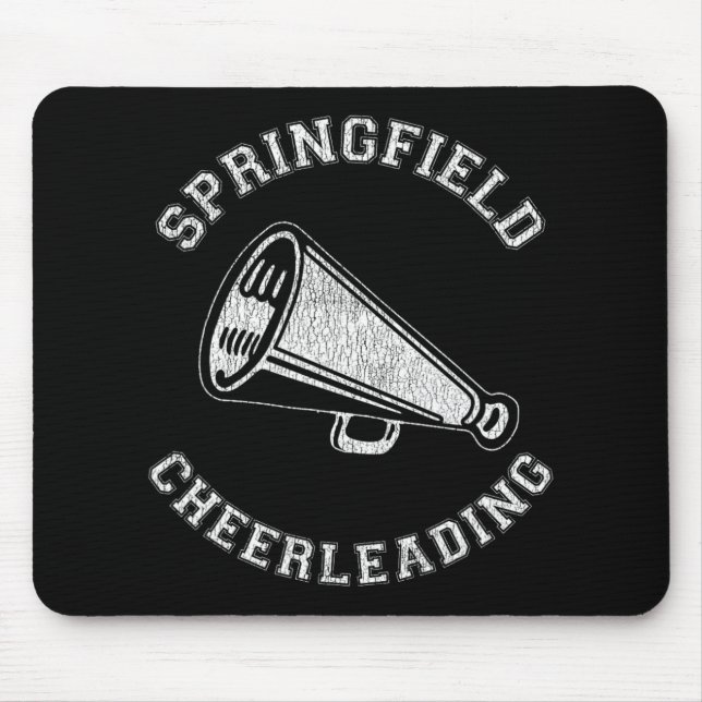 Springfield Cheer Distressed Retro 90's Cheerleade Mouse Pad (Front)
