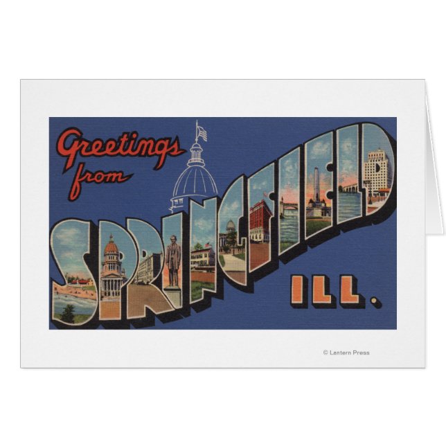Springfield, Illinois - Large Letter Scenes (Front Horizontal)