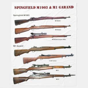 SPRINGFIELD M1903 & M1 GARAND FLEECE BLANKET