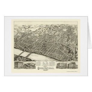 Springfield, MA Panoramic Map - 1875