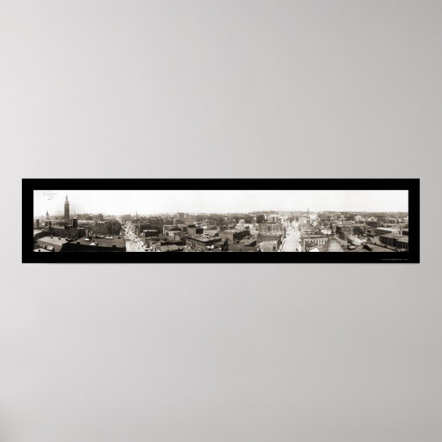 Springfield MA Panview Photo 1913 Poster (Front)