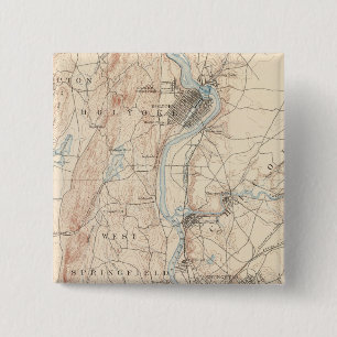 Springfield, Massachusetts 15 Cm Square Badge