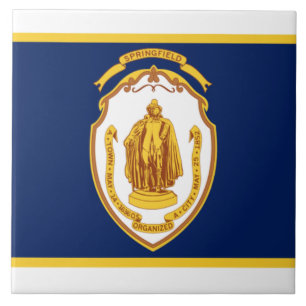Springfield (Massachusetts) city flag Ceramic Tile