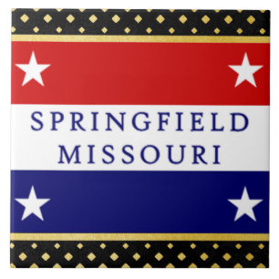 Springfield (Missouri) city flag Ceramic Tile