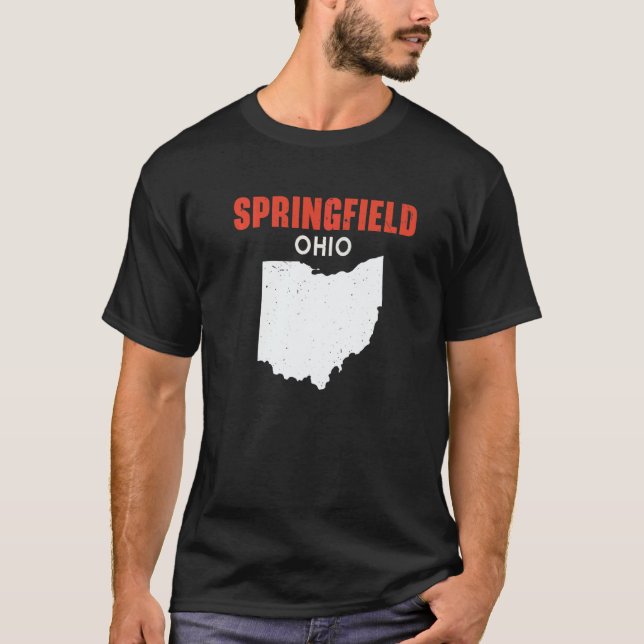 SPRINGFIELD Ohio USA State America Travel Ohioan   T-Shirt (Front)